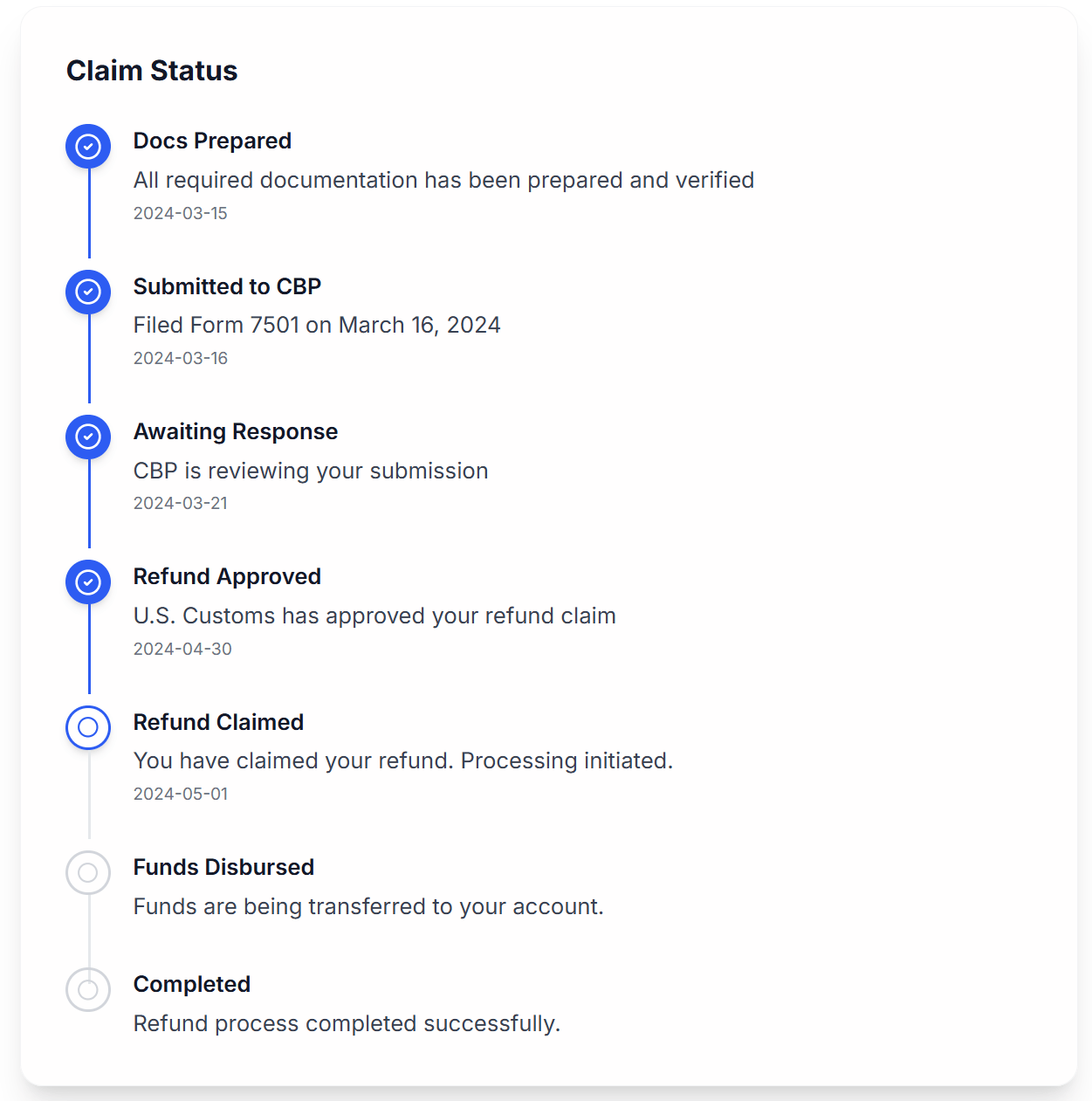 Filing Process Demo